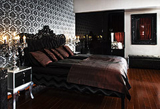 The room of Herbert the vampire in the Soho Boutique Hotel. Photo: www.sohoboutiquehotel.com